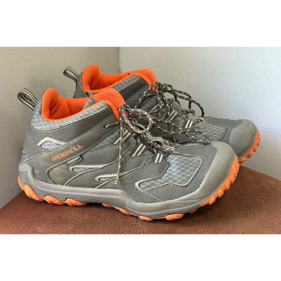 MERRELL CHAMELEON 7 ACCESS MID WATERPROOF HIKING SPORT BOOTS BIG KIDS SIZE 5 - Picture 1 of 9